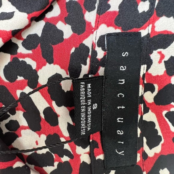 SANCTUARY Monday to Sunday Animal Print Button-Up Shirt  Women Small NEW. 204 - Picture 3 of 6